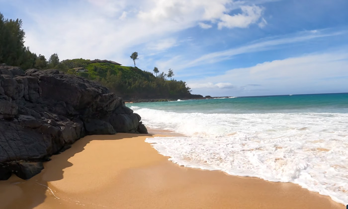 Secret Beach in Kauai